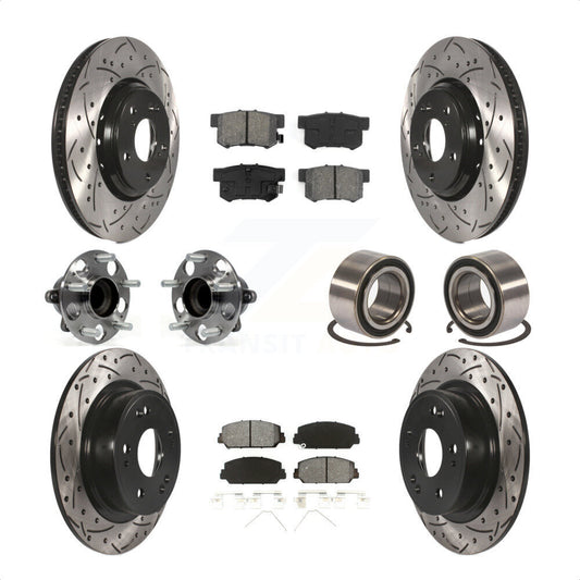 [Avant + Arrière] Kit de Roulement de roue pour 2017-2018 Acura ILX KBB-107501 par Transit Auto