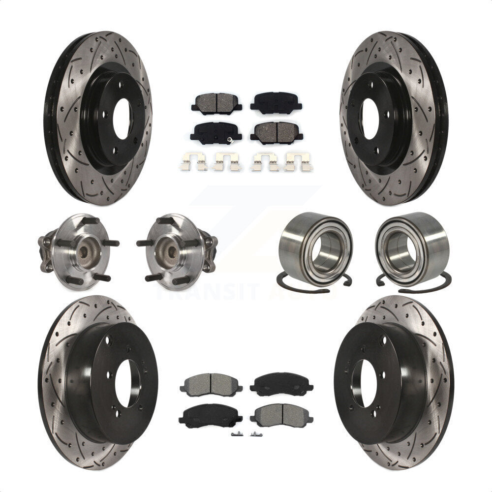[Avant + Arrière] Kit de Roulement de roue pour 2013 Mitsubishi Outlander FWD avec 3.0L KBB-107507 par Transit Auto