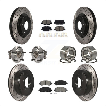 [Avant + Arrière] Kit de Roulement de roue pour 2013 Mitsubishi Outlander FWD avec 3.0L KBB-107507 par Transit Auto