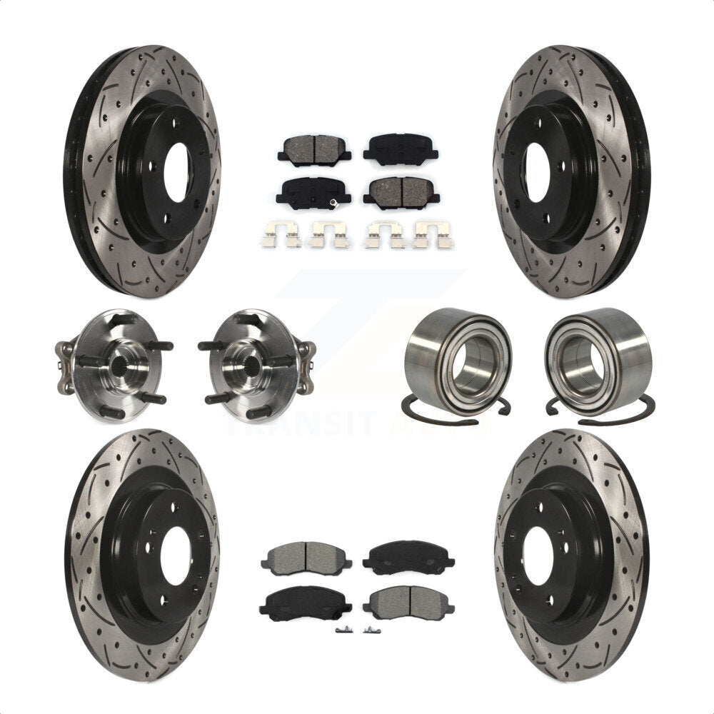 [Avant + Arrière] Kit de Roulement de roue pour Mitsubishi Outlander Sport RVR KBB-107509 par Transit Auto