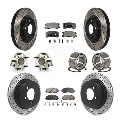 [Avant + Arrière] Kit de Roulement de roue pour Jeep Patriot Compass avec 302mm Diameter Rotor FWD KBB-107525