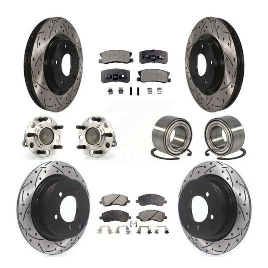 [Avant + Arrière] Kit de Roulement de roue pour Jeep Patriot Compass avec 302mm Diameter Rotor FWD KBB-107525