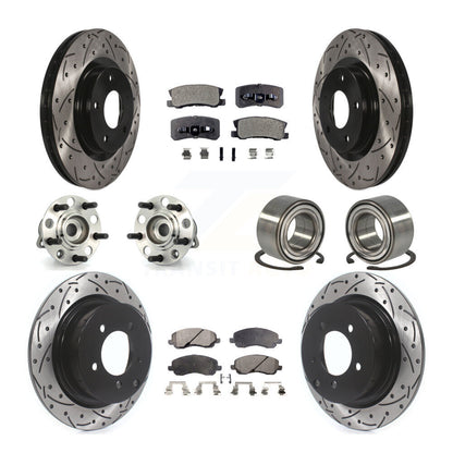 [Avant + Arrière] Kit de Roulement de roue pour Jeep Patriot Compass avec 302mm Diameter Rotor KBB-107527