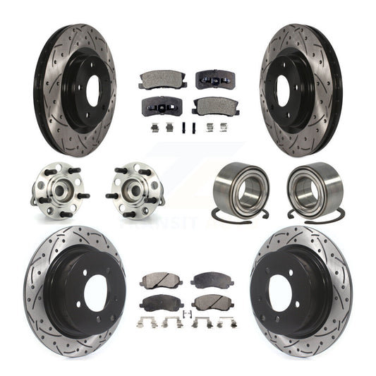 [Avant + Arrière] Kit de Roulement de roue pour Jeep Patriot Compass avec 302mm Diameter Rotor KBB-107527