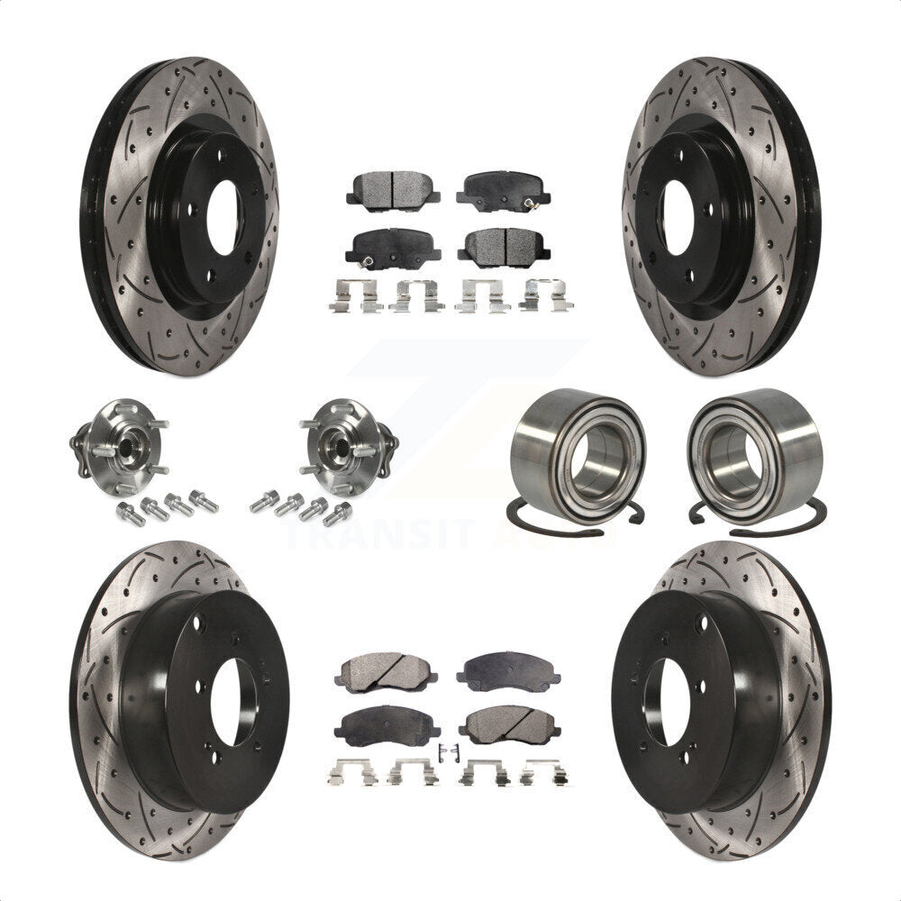 [Avant + Arrière] Kit de Roulement de roue pour 2013 Mitsubishi Outlander AWD avec 3.0L sans 7 Passenger Seating KBB-107539 par Transit Auto