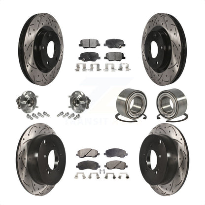 [Avant + Arrière] Kit de Roulement de roue pour 2013 Mitsubishi Outlander AWD avec 3.0L sans 7 Passenger Seating KBB-107539 par Transit Auto