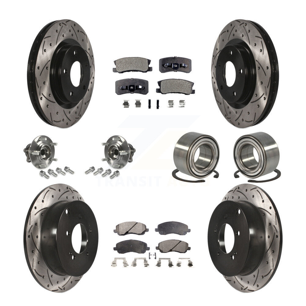 [Avant + Arrière] Kit de Roulement de roue pour Mitsubishi Outlander sans 7 Passenger Seating KBB-107540