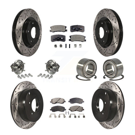 [Avant + Arrière] Kit de Roulement de roue pour Mitsubishi Outlander sans 7 Passenger Seating KBB-107540