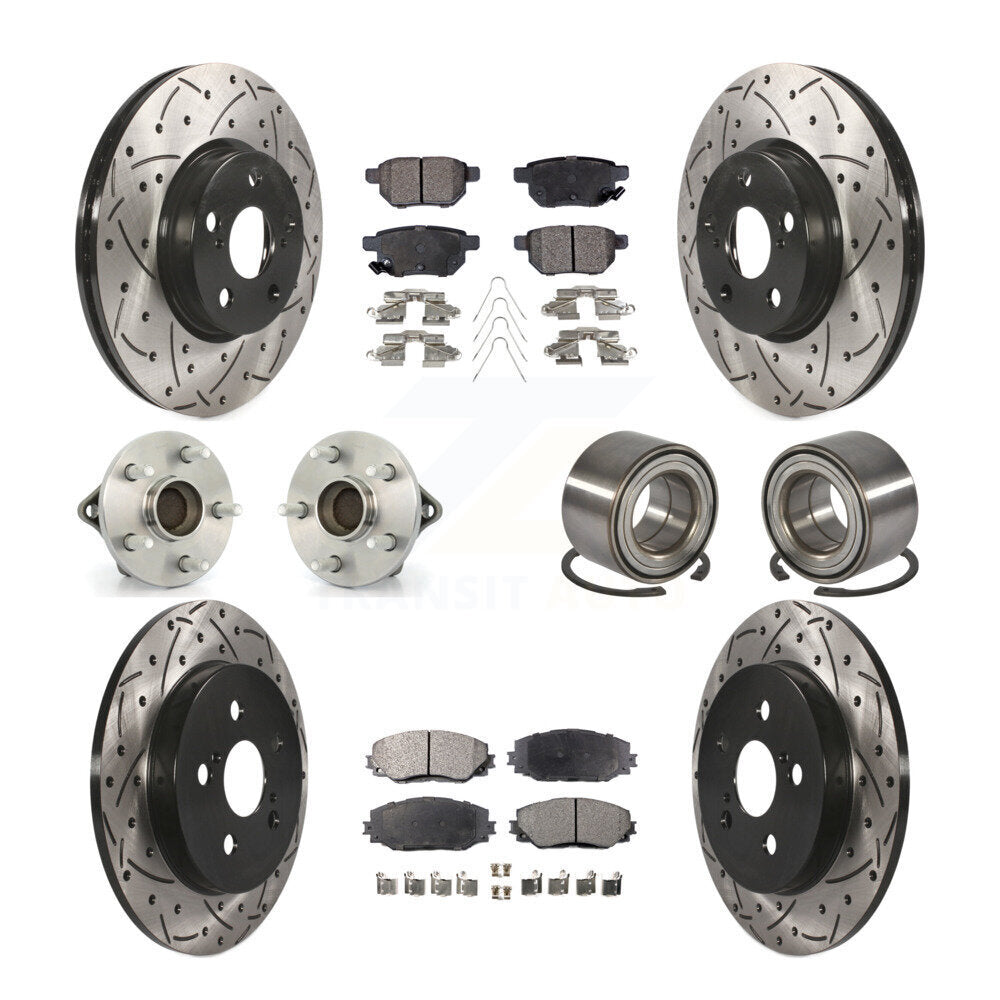 [Avant + Arrière] Kit de Roulement de roue pour Toyota Corolla Matrix Pontiac Vibe KBB-107548
