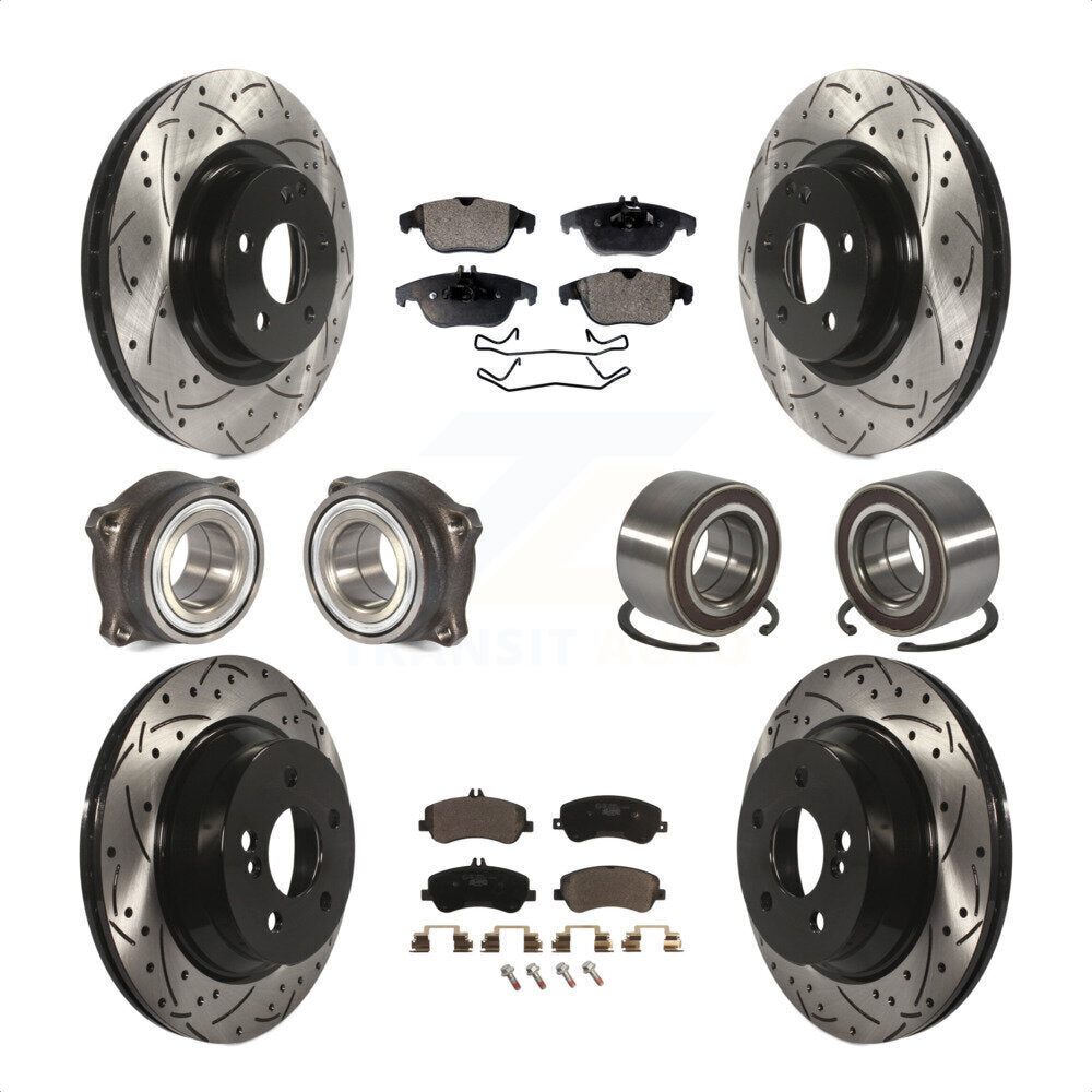 [Avant + Arrière] Kit de Roulement de roue pour Mercedes-Benz GLK350 GLK250 KBB-107549 par Transit Auto
