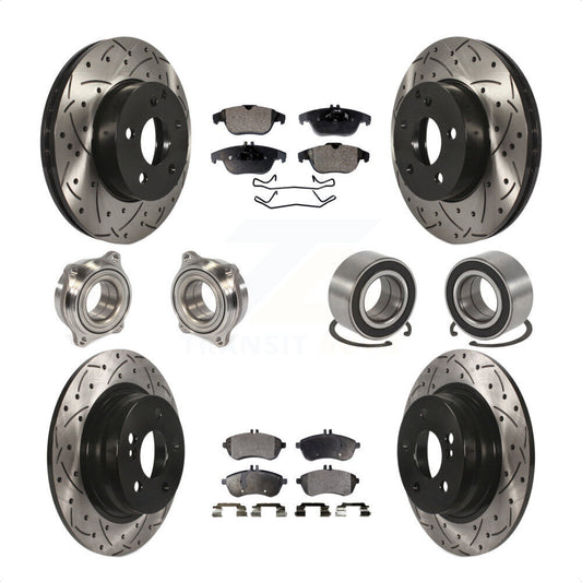 [Avant + Arrière] Kit de Roulement de roue pour 2010 Mercedes-Benz C300 C250 AWD KBB-107555 par Transit Auto