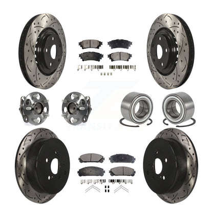 [Avant + Arrière] Kit de Roulement de roue pour 2011-2020 Toyota Sienna FWD KBB-107566