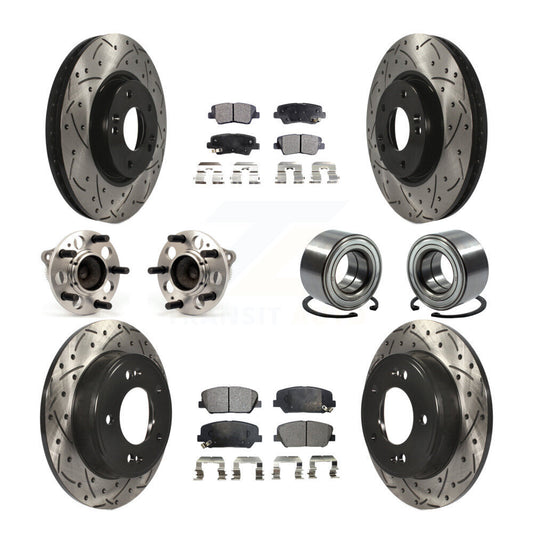 [Avant + Arrière] Kit de Roulement de roue pour Hyundai Veloster Kia Forte Koup KBB-107571