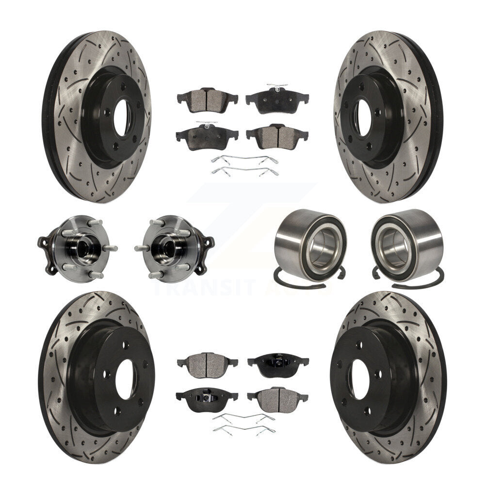 [Avant + Arrière] Kit de Roulement de roue pour 2015-2016 Ford Escape AWD avec 2.5L KBB-107587