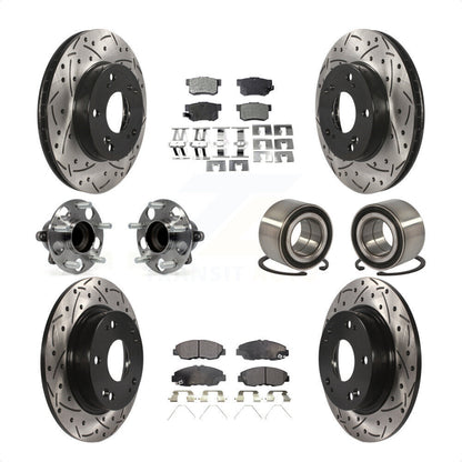 [Avant + Arrière] Kit de Roulement de roue pour 2013-2014 Honda Civic LX avec Manual transmission KBB-107592 par Transit Auto