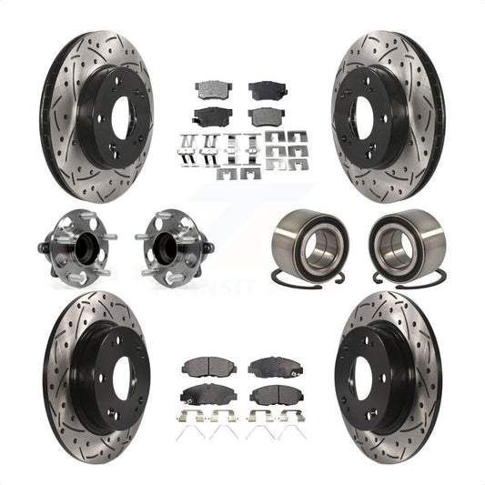 [Avant + Arrière] Kit de Roulement de roue pour 2013-2014 Honda Civic LX avec Manual transmission KBB-107592 par Transit Auto