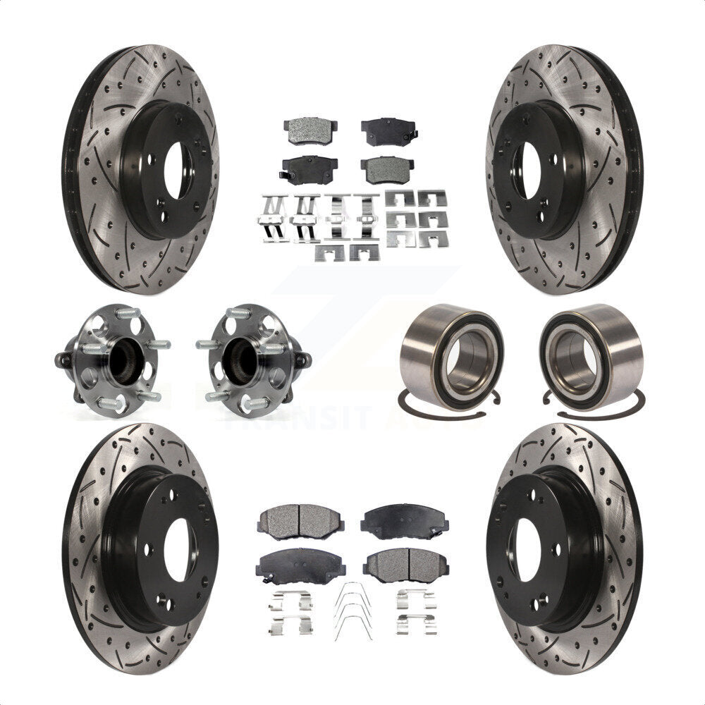 [Avant + Arrière] Kit de Roulement de roue pour 2015 Acura ILX 2.0L KBB-107593 par Transit Auto
