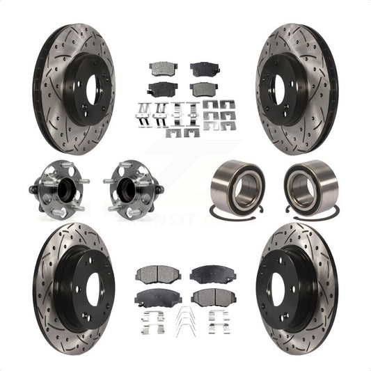 [Avant + Arrière] Kit de Roulement de roue pour 2015 Acura ILX 2.0L KBB-107593 par Transit Auto