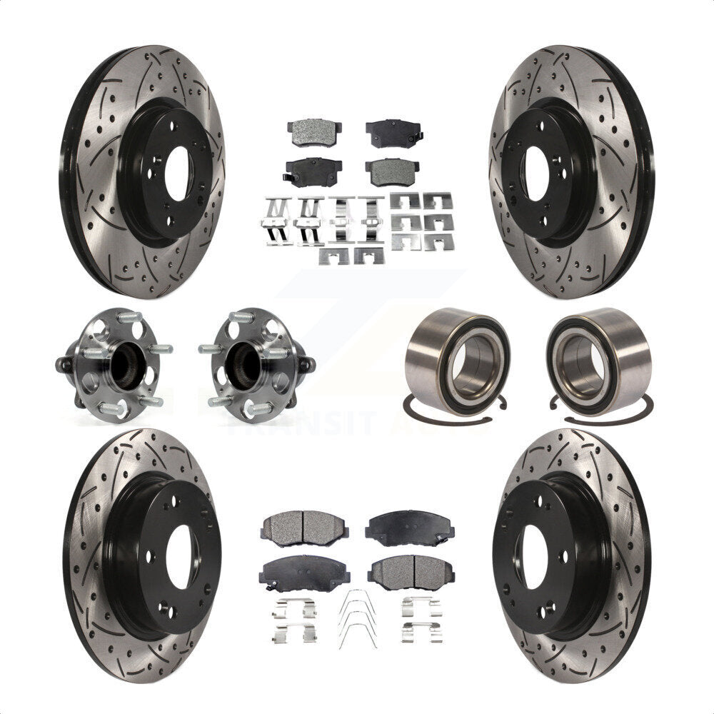 [Avant + Arrière] Kit de Roulement de roue pour 2013-2015 Acura ILX 2.4L KBB-107594 par Transit Auto
