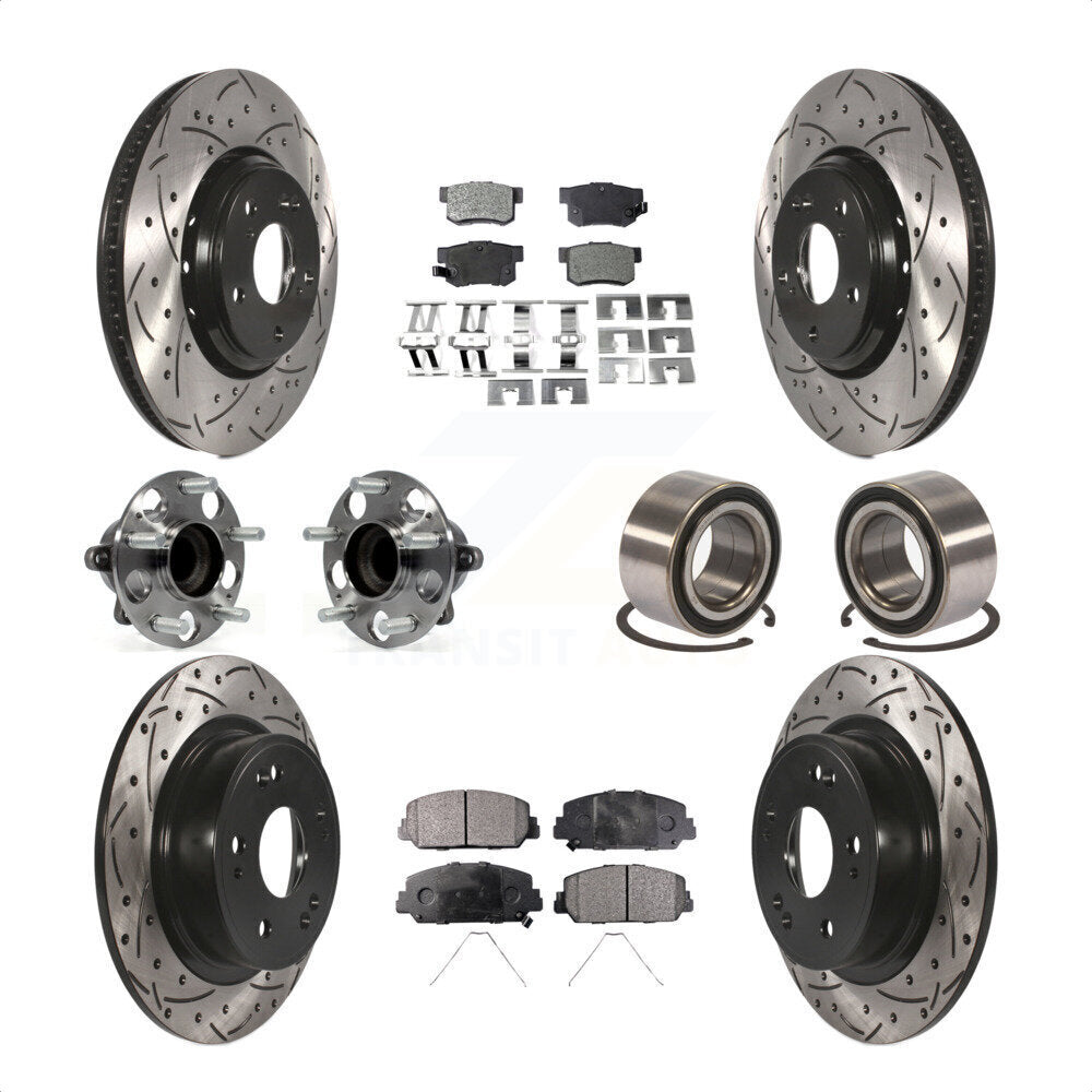 [Avant + Arrière] Kit de Roulement de roue pour 2017-2018 Acura ILX KBB-107597 par Transit Auto