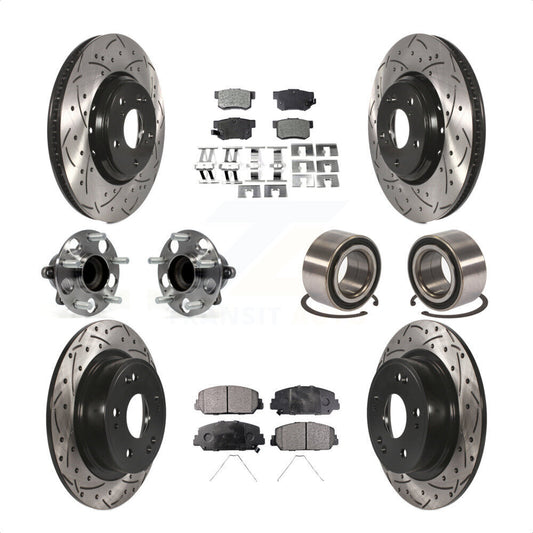[Avant + Arrière] Kit de Roulement de roue pour 2017-2018 Acura ILX KBB-107597 par Transit Auto