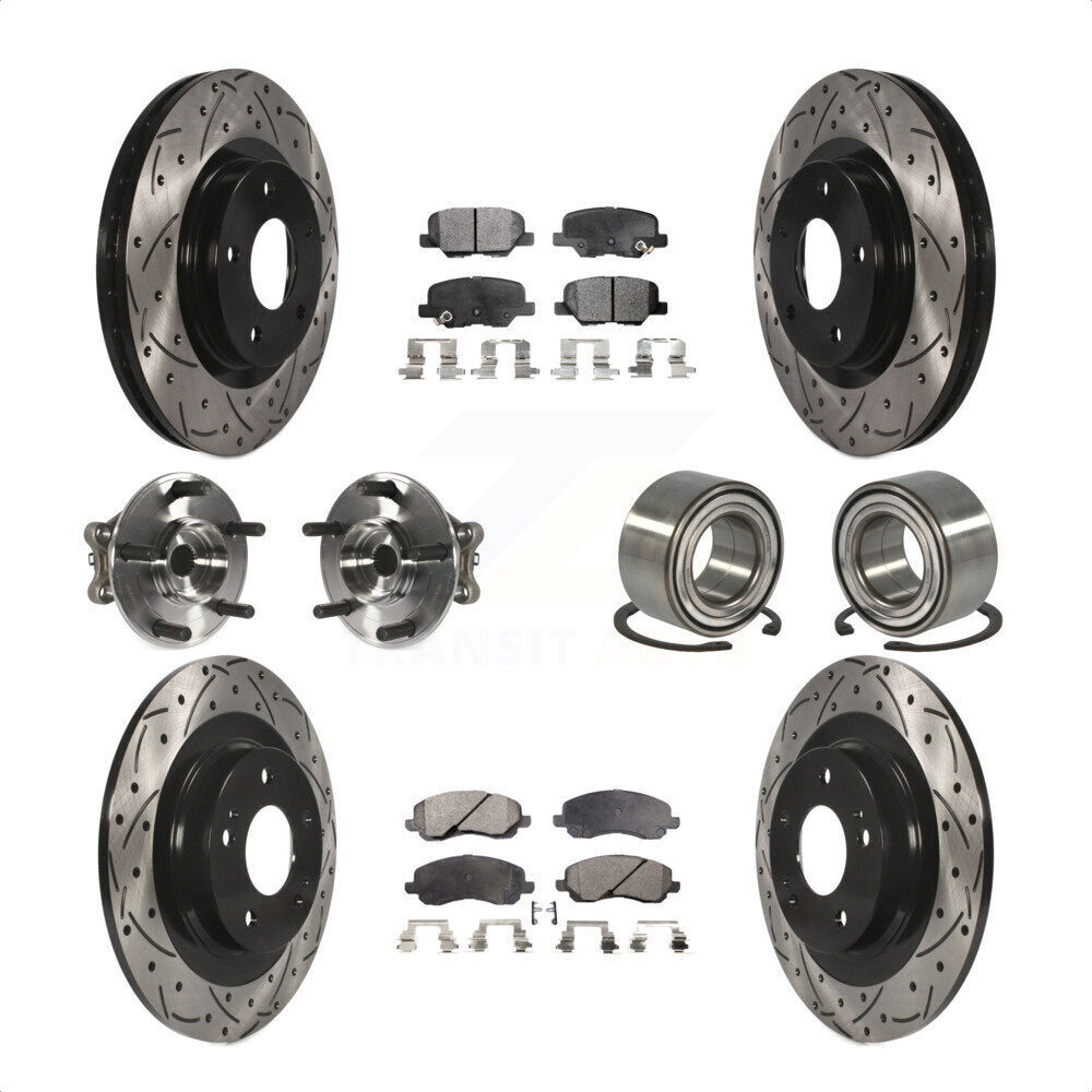 [Avant + Arrière] Kit de Roulement de roue pour Mitsubishi Outlander Sport RVR KBB-107606 par Transit Auto