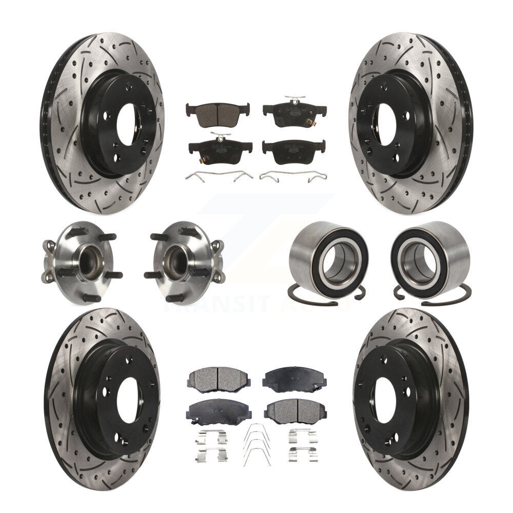 [Avant + Arrière] Kit de Roulement de roue pour Honda Civic KBB-107607