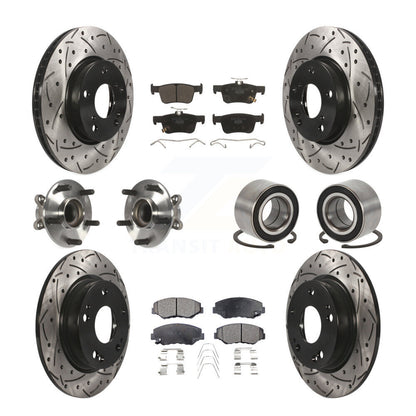 [Avant + Arrière] Kit de Roulement de roue pour Honda Civic KBB-107607