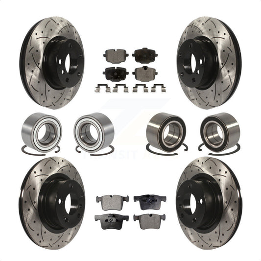[Avant + Arrière] Kit de Roulement de roue pour 2012 BMW X3 From 10 11 KBB-107611 par Transit Auto