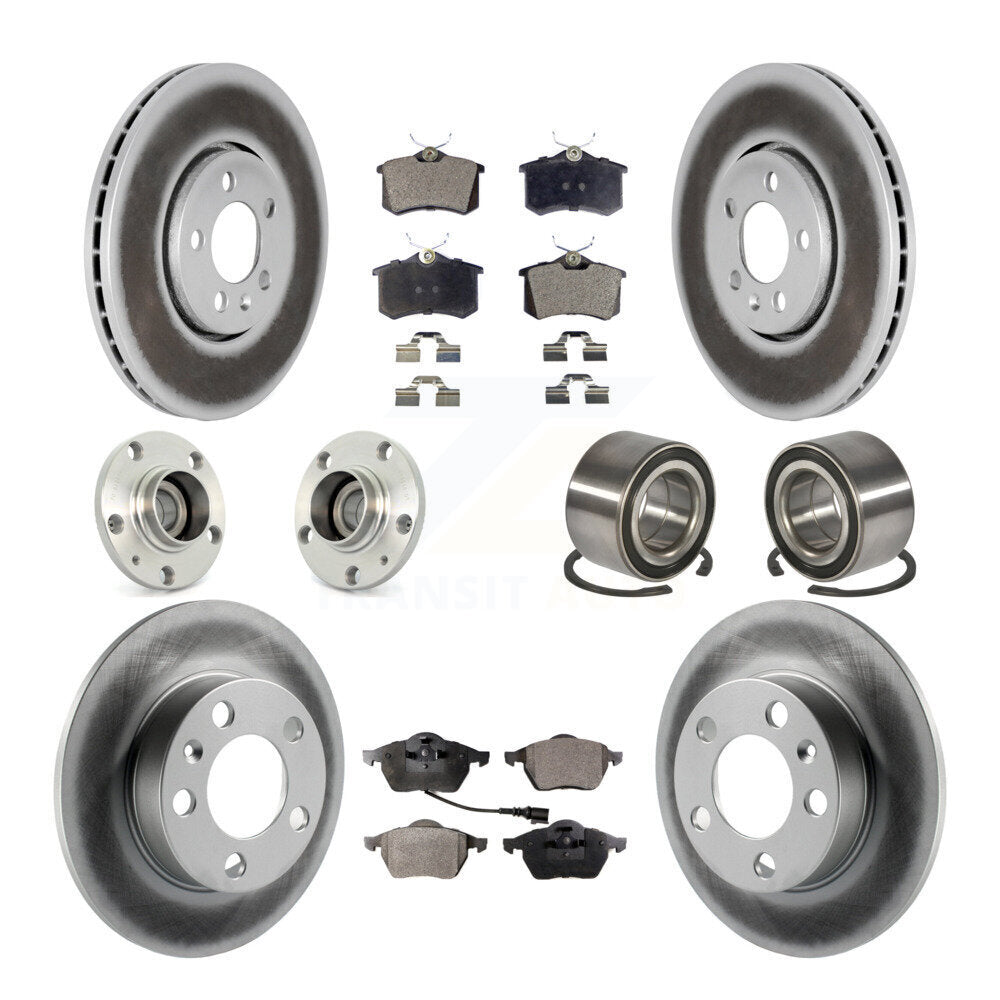 [Avant + Arrière] Kit de Roulement de roue pour 2007-2010 Volkswagen Beetle avec 288mm Diameter Rotor KBB-107619