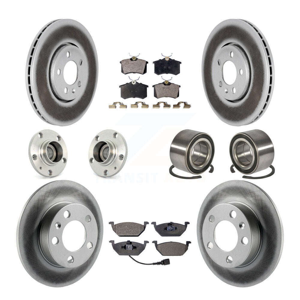 [Avant + Arrière] Kit de Roulement de roue pour 2000-2001 Volkswagen Golf 2.0L avec 288mm Diameter Rotor KBB-107621