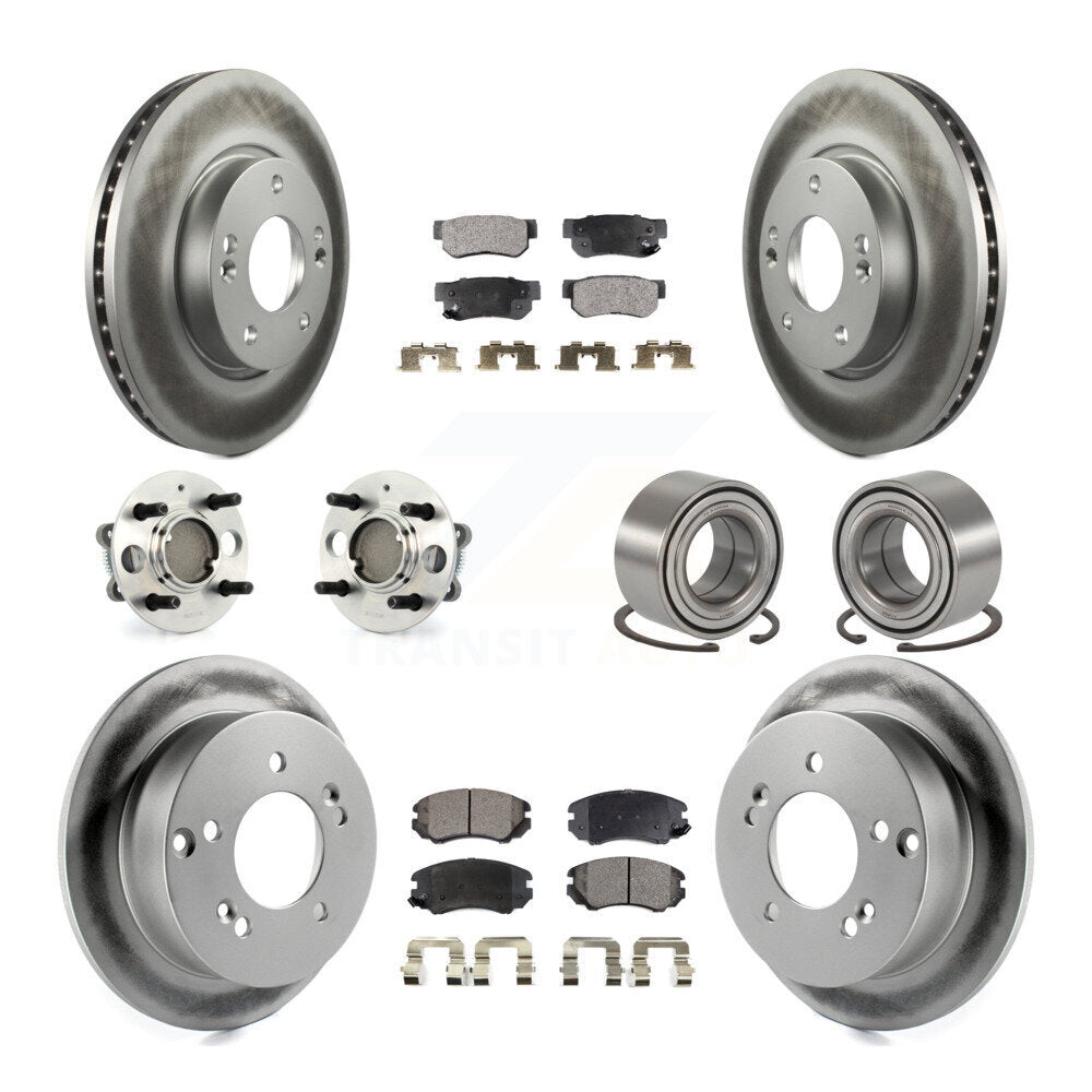 [Avant + Arrière] Kit de Roulement de roue pour 2005 Hyundai Sonata 4-Wheel ABS From 03 01 05 KBB-107646