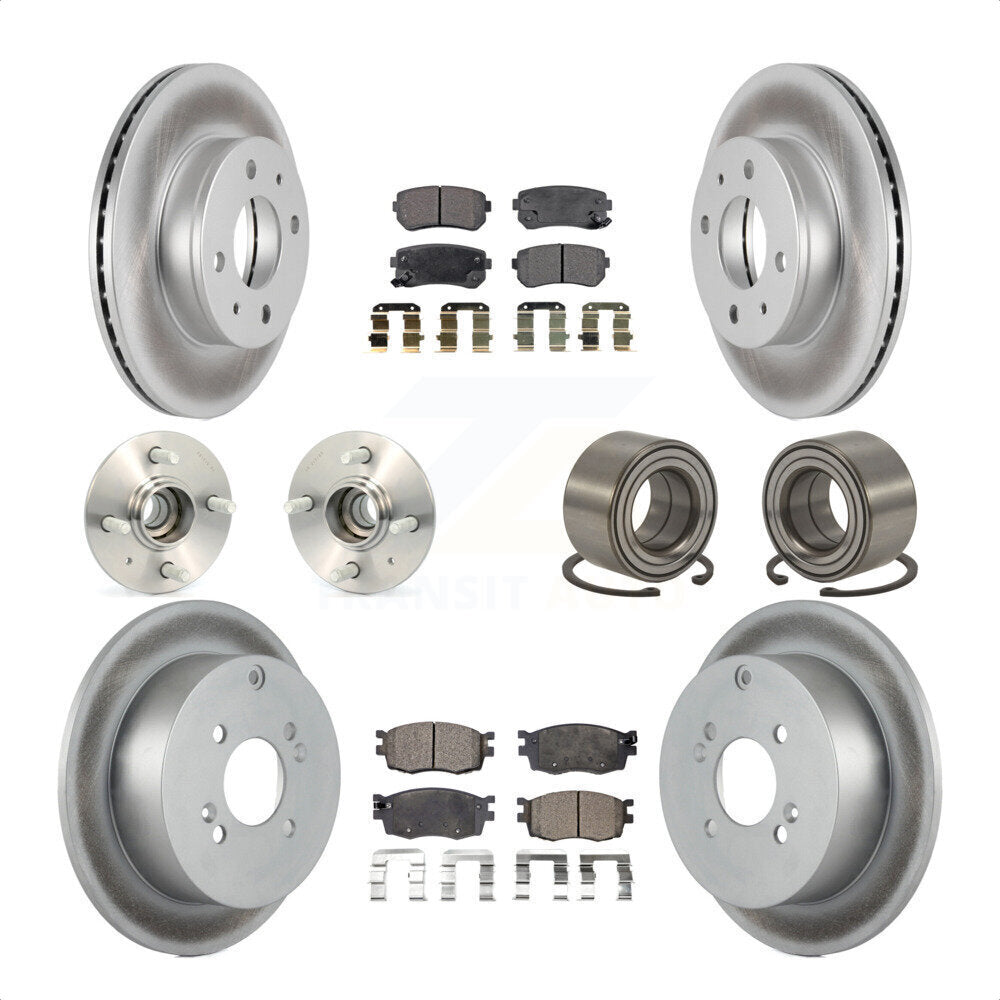 [Avant + Arrière] Kit de Roulement de roue pour 2006 Hyundai Accent Hatchback avec Non-ABS KBB-107656 par Transit Auto