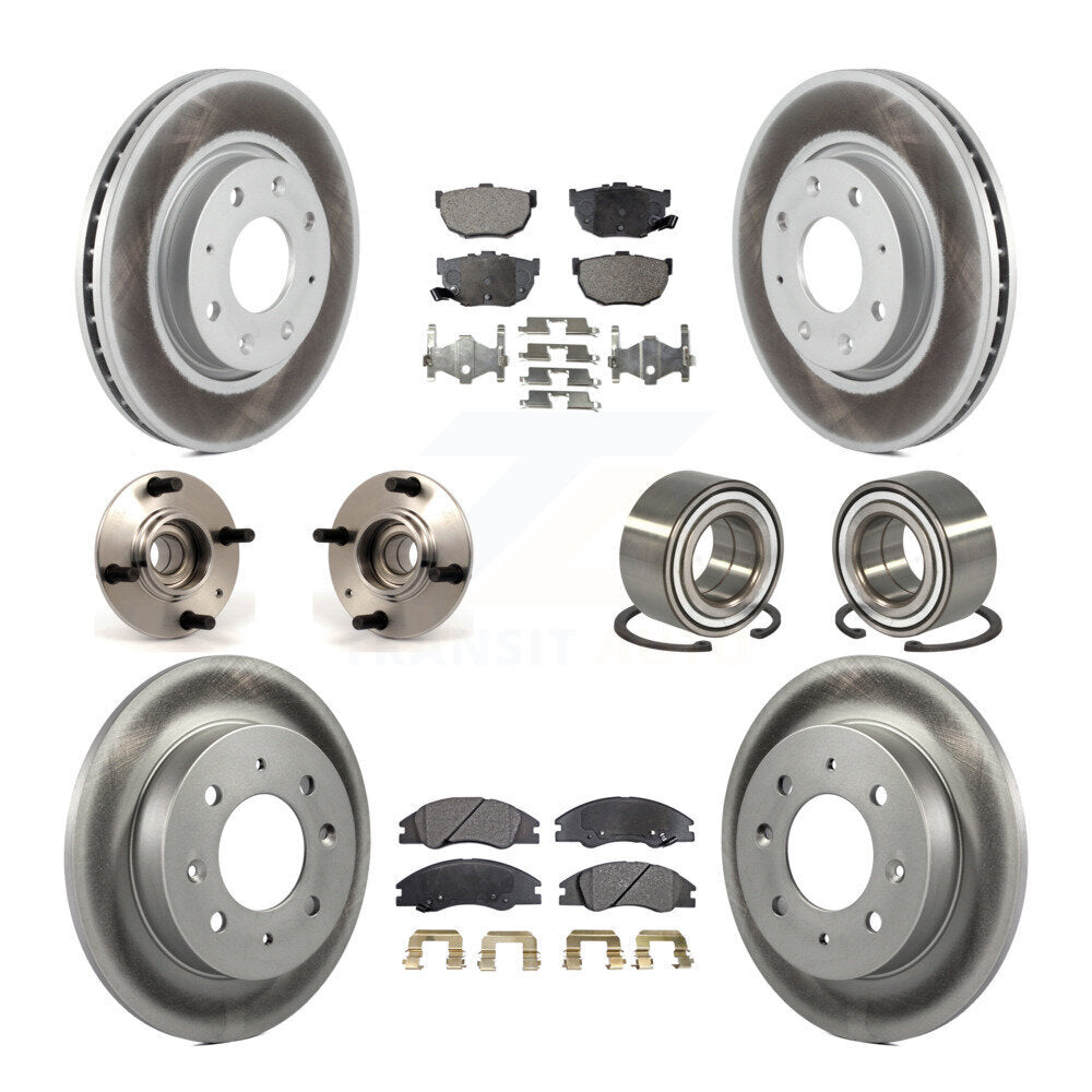 [Avant + Arrière] Kit de Roulement de roue pour 2005-2009 Kia Spectra Spectra5 Non-ABS KBB-107659