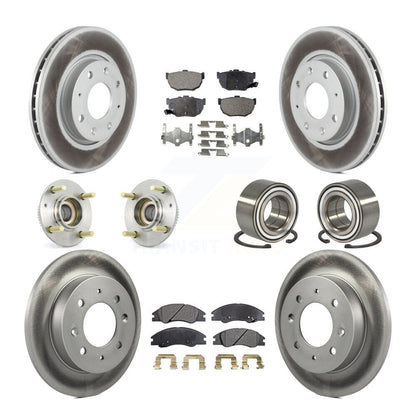 [Avant + Arrière] Kit de Roulement de roue pour 2005-2009 Kia Spectra Spectra5 4-Wheel ABS KBB-107662