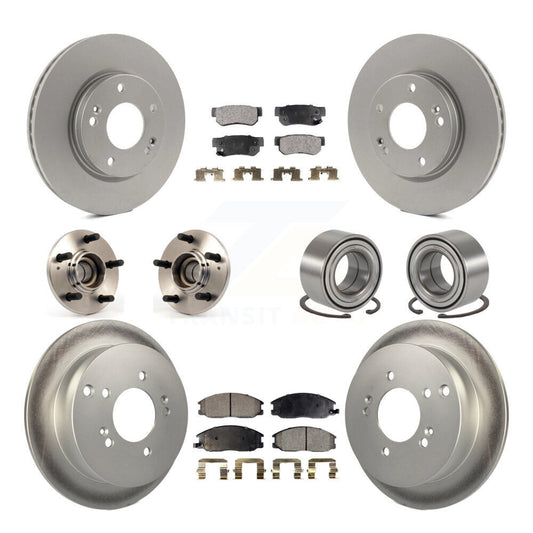 [Avant + Arrière] Kit de Roulement de roue pour 2001-2006 Hyundai Santa Fe FWD avec Non-ABS avec 276mm Diameter KBB-107663