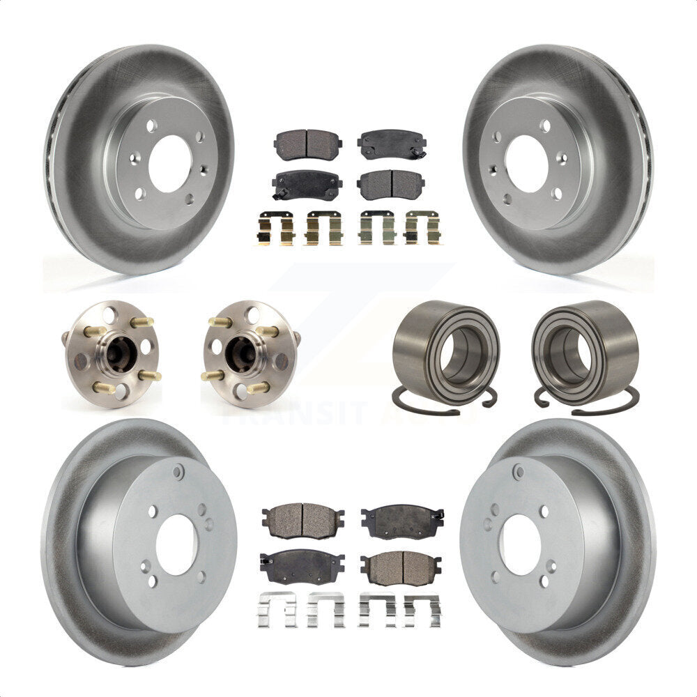 [Avant + Arrière] Kit de Roulement de roue pour Hyundai Accent Kia Rio Rio5 Non-ABS KBB-107713 par Transit Auto