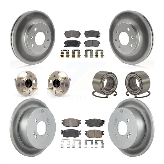 [Avant + Arrière] Kit de Roulement de roue pour Hyundai Accent Kia Rio Rio5 Non-ABS KBB-107713 par Transit Auto