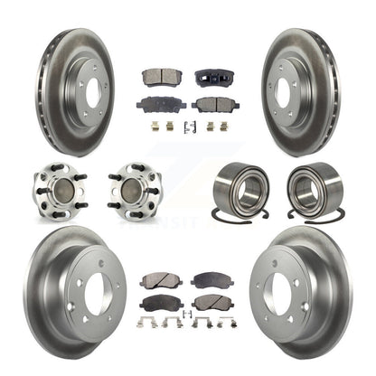 [Avant + Arrière] Kit de Roulement de roue pour 2007 Dodge Caliber FWD avec Drum rear brakes Non-ABS avec 294mm Diameter KBB-107719