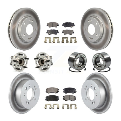[Avant + Arrière] Kit de Roulement de roue pour 2010 Hyundai Elantra Sedan avec 4-Wheel ABS From 03 23 10 KBB-107730