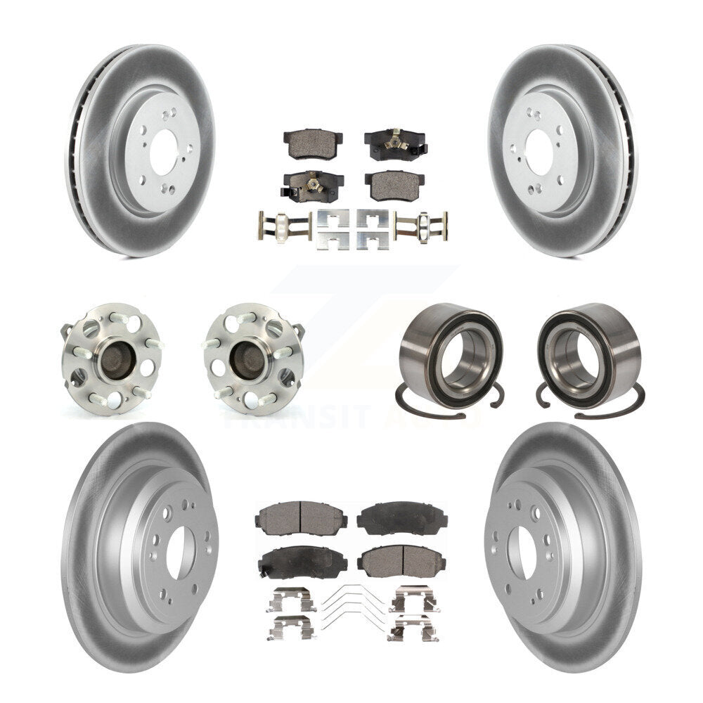 [Avant + Arrière] Kit de Roulement de roue pour 2013-2015 Honda Crosstour FWD KBB-107738