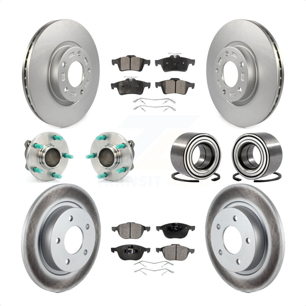 [Avant + Arrière] Kit de Roulement de roue pour 2005 Mazda 3 2.3L avec Non-ABS From 01 05 KBB-107747 par Transit Auto