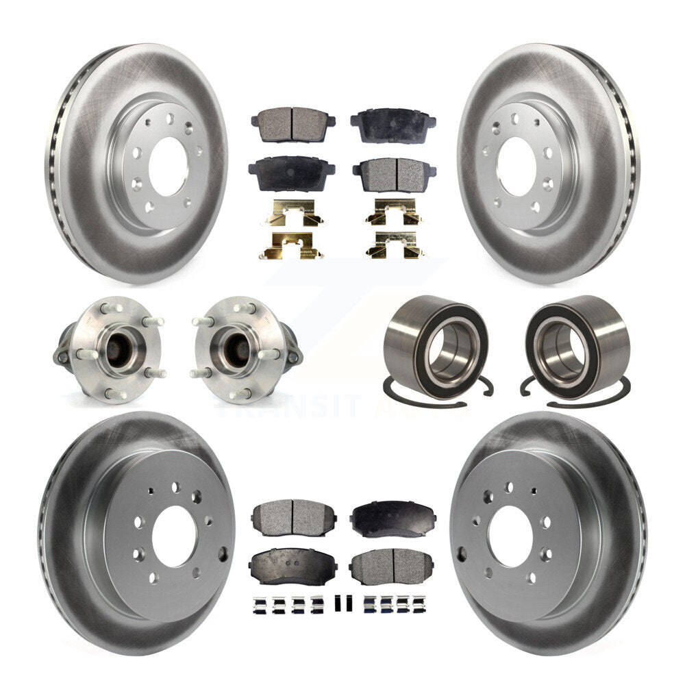 [Avant + Arrière] Kit de Roulement de roue pour 2007-2012 Mazda CX-7 FWD KBB-107750