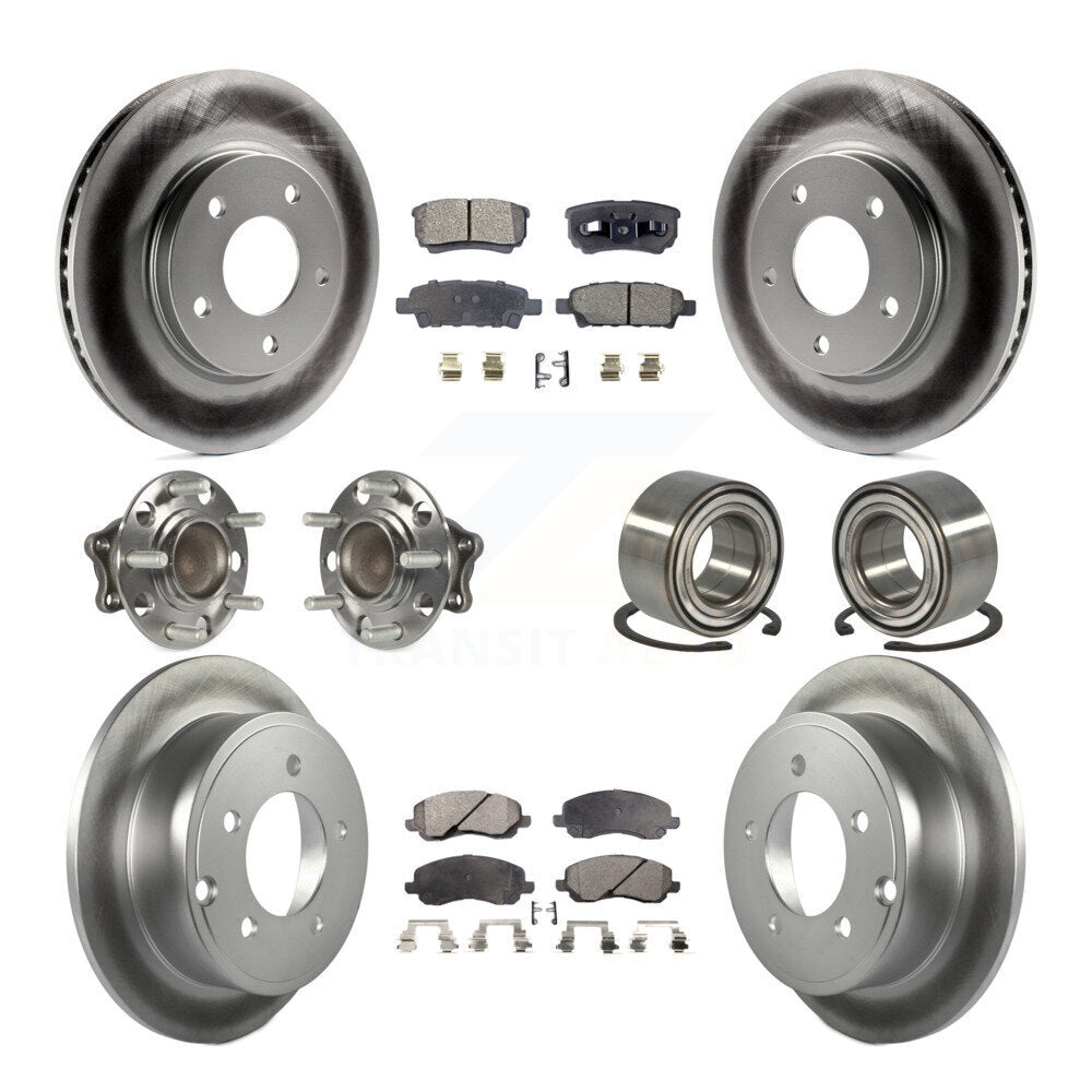 [Avant + Arrière] Kit de Roulement de roue pour 2008-2009 Mitsubishi Lancer DE avec FWD Non-ABS KBB-107760