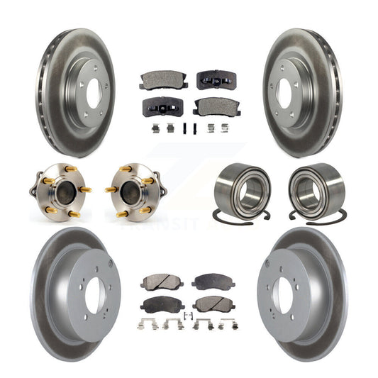 [Avant + Arrière] Kit de Roulement de roue pour 2011 Mitsubishi Outlander FWD avec 3.0L sans 7 Passenger Seating KBB-107773