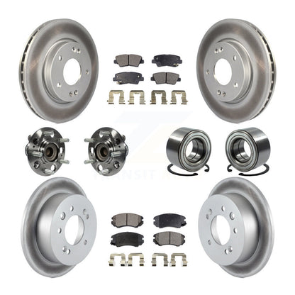 [Avant + Arrière] Kit de Roulement de roue pour 2010 Hyundai Elantra Sedan avec Non-ABS From 03 23 10 KBB-107786