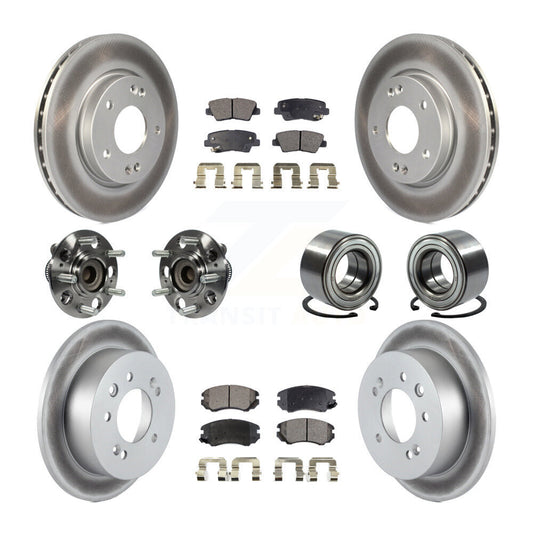 [Avant + Arrière] Kit de Roulement de roue pour 2010 Hyundai Elantra Sedan avec Non-ABS From 03 23 10 KBB-107786