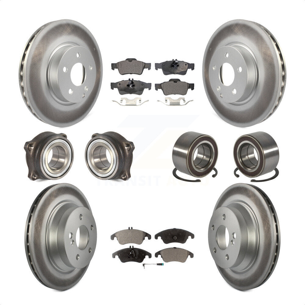 [Avant + Arrière] Kit de Roulement de roue pour Mercedes-Benz E350 E400 avec 322mm Diameter Rotor KBB-107791 par Transit Auto