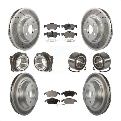 [Avant + Arrière] Kit de Roulement de roue pour Mercedes-Benz E350 E400 avec 322mm Diameter Rotor KBB-107793 par Transit Auto