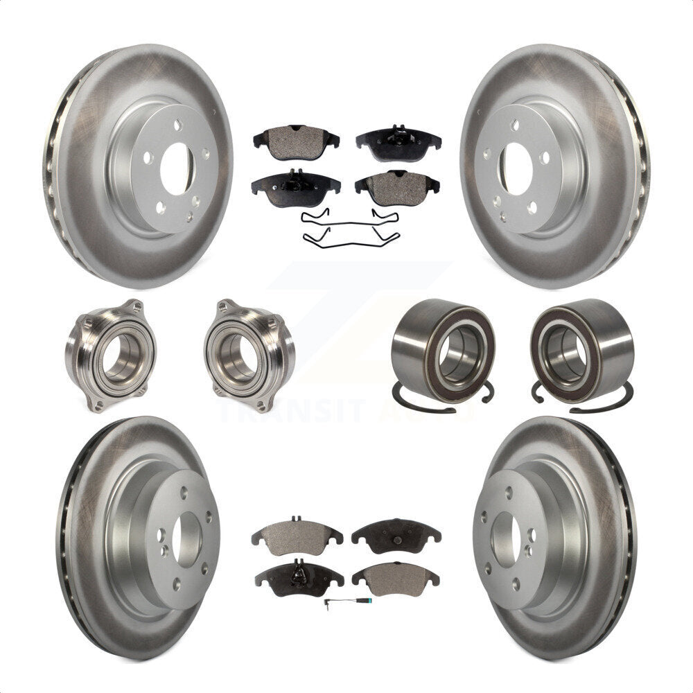 [Avant + Arrière] Kit de Roulement de roue pour 2014 Mercedes-Benz E350 Convertible Coupe avec 322mm Diameter Rotor KBB-107797 par Transit Auto